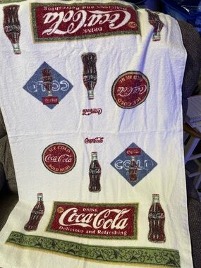 Coca-Cola beach towel